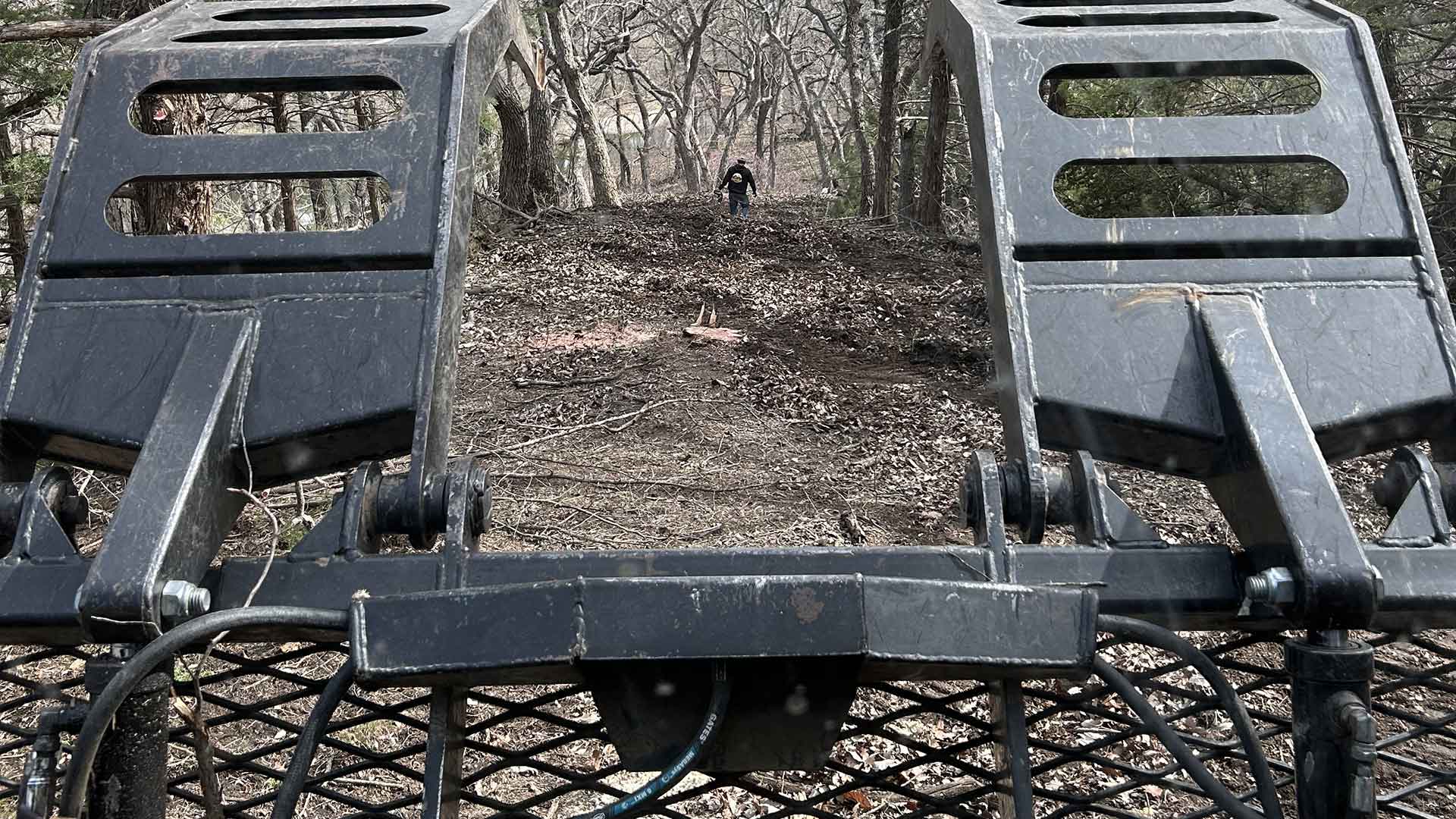 An example of a project completed by PB Land management, providing skid loader, excavation, septic, driveway, culvert, pond, tree clearing, dam, digging, road, lagoon, grade work, hauling, demolition, farmstead cleaning, retaining wall, snow removal, and brush hogging services to north central Kansas.