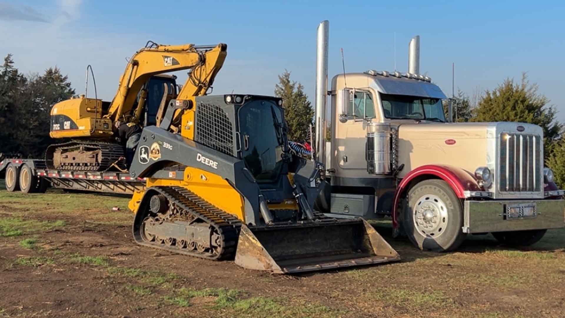 An example of a project completed by PB Land management, providing skid loader, excavation, septic, driveway, culvert, pond, tree clearing, dam, digging, road, lagoon, grade work, hauling, demolition, farmstead cleaning, retaining wall, snow removal, and brush hogging services to north central Kansas.